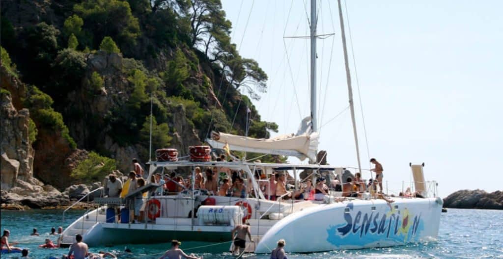 Catamarà a Lloret de Mar - costa de Lloret