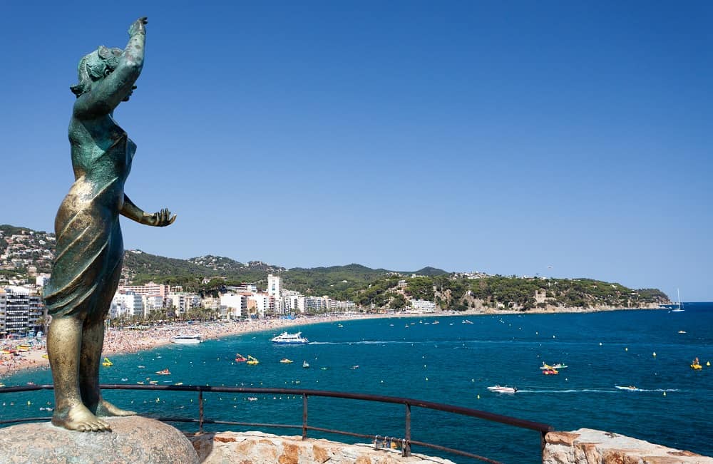 Monuments a Lloret de Mar - dona marina